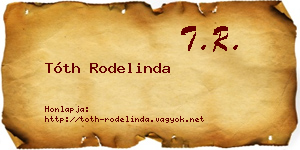 Tóth Rodelinda névjegykártya